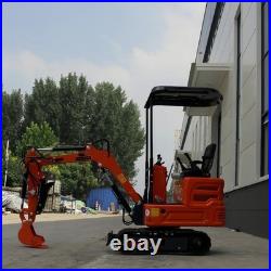 1 T Mini Excavator WithHydraulic Breaker Hammer 13.5HP EPA B&S Digger Unassembled