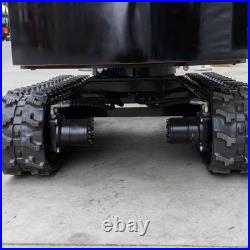1 Ton 13.5HP Canopy Mini Hydraulic Excavator with 8Pcs Attachments Set in Stock