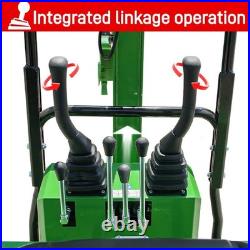 1 Ton B&S Gas Mini Excavator Tracked Crawler Digger 13.5 HP With Hydraulic Thumb