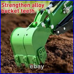 1 Ton B&S Gas Mini Excavator Tracked Crawler Digger 13.5 HP With Hydraulic Thumb