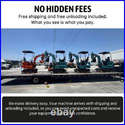 1 Ton Compact Crawler Mini Excavator B&S Gasoline Engine US In Stock Free Ship