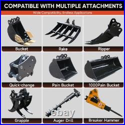 1 Ton Mini Excavator 13.5HP B&S Engine Micro Tracked Excavator Small Digger, NEW 1 Ton Mini Excavator 13.5HP B&S Engine Micro Tracked Excavator Small Digger, NEW