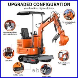 1 Ton Mini Excavator 13.5HP B&S Engine + Multi-Type Attachments FREE SHIPPING