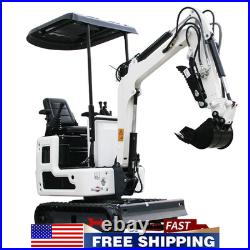 1 Ton Mini Excavator 13.5HP B&S Engine Track Digger FREE SHIPPING USA STOCK