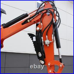 1 Ton Mini Excavator 13.5HP B&S Gas Engine Crawler Digger with Hydraulic Thumb