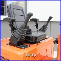 1 Ton Mini Excavator 13.5HP B&S Gas Engine Crawler Digger with Hydraulic Thumb