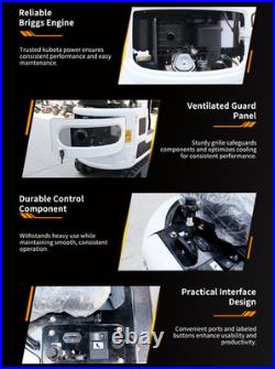 1 Ton Mini Excavator 13.5HP B&S Gas Engine, Hydraulic Thumb, Crawler Digger