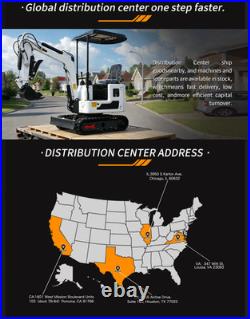 1 Ton Mini Excavator 13.5HP B&S Gas Engine, Hydraulic Thumb, Crawler Digger
