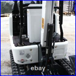 1 Ton Mini Excavator 13.5HP B&S Gas Engine, Hydraulic Thumb, Crawler Digger