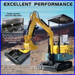 1 Ton Mini Excavator 13.5HP Mini Digger Crawler Virginia Stock Local Pick-up