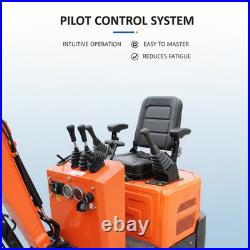 1 Ton Mini Excavator-13.5Hp Gas, Tracked Digger, New Pilot Control, EPA FREE SHIP 1 Ton Mini Excavator-13.5Hp Gas, Tracked Digger, New Pilot Control, EPA FREE SHIP