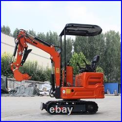 1 Ton Mini Excavator-13.5Hp Gas, Tracked Digger, New Pilot Control, EPA FREE SHIP 1 Ton Mini Excavator-13.5Hp Gas, Tracked Digger, New Pilot Control, EPA FREE SHIP