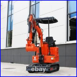1 Ton Mini Excavator-13.5Hp Gas, Tracked Digger, New Pilot Control, EPA FREE SHIP 1 Ton Mini Excavator-13.5Hp Gas, Tracked Digger, New Pilot Control, EPA FREE SHIP