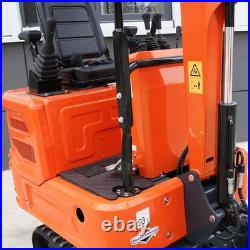 1 Ton Mini Excavator-13.5Hp Gas, Tracked Digger, New Pilot Control, EPA FREE SHIP 1 Ton Mini Excavator-13.5Hp Gas, Tracked Digger, New Pilot Control, EPA FREE SHIP