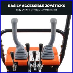 1 Ton Mini Excavator Digger 13.5hp Gas Crawler B&S EPA Engine + 7 Attachments