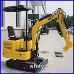 1 Ton Mini Excavator Hydraulic Digger 13.5HP Crawler Gas EPA Engine USA Stock