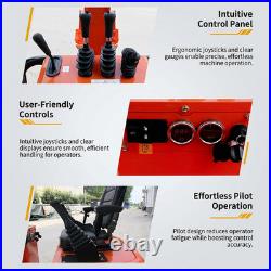 1 Ton Mini Excavator Pilot Control 13.5HP B&S Gas Engine Track Crawler Digger