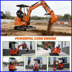 1 Ton Mini Excavator Pilot Control 13.5HP B&S Gas Engine Track Crawler Digger