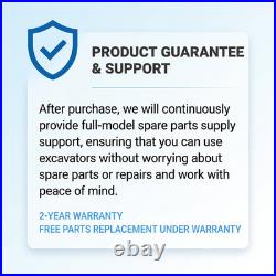 1 Ton Mini Excavator Pilot Control 13.5HP B&S Gas Engine Track Crawler Digger