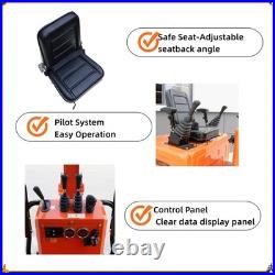 1 Ton Mini Excavator Pilot Control B&S Gas Tracked Crawler Free Ship USA Stock