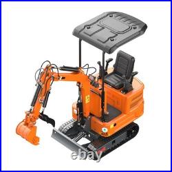 1 Ton Mini Excavator Pilot Control B&S Gas Tracked Crawler Free Ship USA Stock