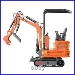 1 Ton Mini Excavator Pilot Control B&S Gas Tracked Crawler Free Ship USA Stock