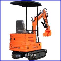 1 Ton Mini Excavator Track Digger 13.5HP Bucket/Hydraulic Thumb B&S Gas Engine