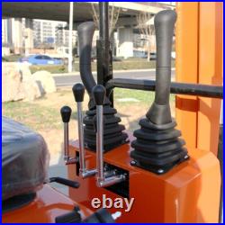 1 Ton Mini Excavator Track Digger 13.5HP Bucket/Hydraulic Thumb B&S Gas Engine