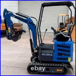 1-Ton Mini Excavator Tracked 13.5 HP RATO Gas Engine withPilot Control& Swing Boom