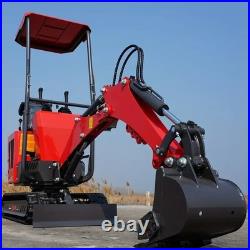 1 Ton New Mini Excavator, EPA certified Diesel Engine, FREE SHIPPING 13.5hp