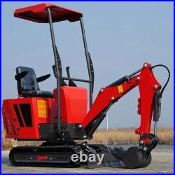 1 Ton New Mini Excavator, EPA certified Diesel Engine, FREE SHIPPING 13.5hp