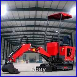 1 Ton New Mini Excavator, EPA certified Diesel Engine, FREE SHIPPING 13.5hp