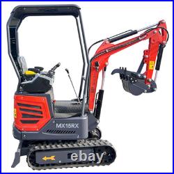 1 Ton RATO Gas Engine Mini Excavator with Hydraulic Thumb Pilot Control AGT-MX15RX