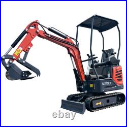 1 Ton RATO Gas Engine Mini Excavator with Hydraulic Thumb Pilot Control AGT-MX15RX