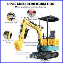 1 Ton Track Mini Excavator Rato Engine EPA Hydraulic thumb clamp USA Stock