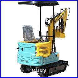 1 Ton Track Mini Excavator Rato Engine EPA Hydraulic thumb clamp USA Stock