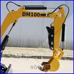 1 Ton Track Mini Excavator Rato Engine EPA Hydraulic thumb clamp USA Stock
