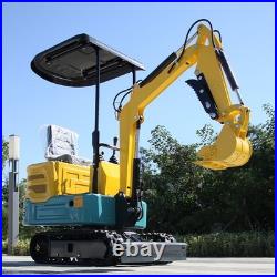 1 Ton Track Mini Excavator Rato Engine EPA Hydraulic thumb clamp USA Stock