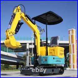 1 Ton Track Mini Excavator Rato Engine EPA Hydraulic thumb clamp USA Stock