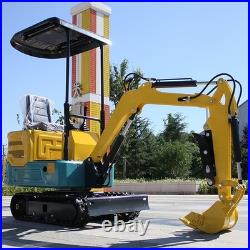1 Ton Track Mini Excavator Rato Engine EPA Hydraulic thumb clamp USA Stock