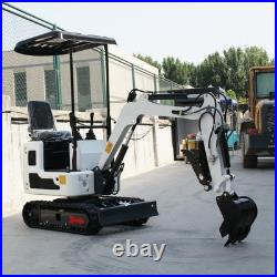 1 Ton White B&S Engine Mini Excavator, Hydraulic System, USA STOCK, VA