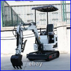 1 Ton White B&S Engine Mini Excavator, Hydraulic System, USA STOCK, VA