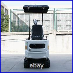 1 Ton White B&S Engine Mini Excavator, Hydraulic System, USA STOCK, VA