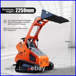 1 Ton mini excavator + mini Skirt Steer Loader B&S Engine Free shipping EPA