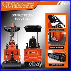 1 Ton mini excavator + mini Skirt Steer Loader B&S Engine Free shipping EPA