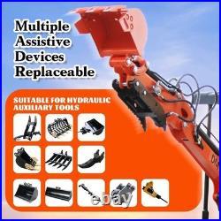 1 Ton mini excavator + mini Skirt Steer Loader B&S Engine Free shipping EPA