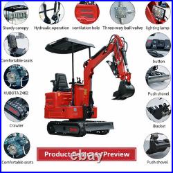 1-Year Warranty 1.4-ton mini excavator Z482 Kubota engines Hydraulic thumb EPA