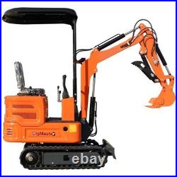 1-ton Mini Excavator 13.5 hp B&S Gasoline Engine with 5 Attachments USA STOCK