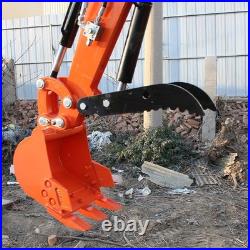 1-ton Mini Excavator 13.5 hp B&S Gasoline Engine with 5 Attachments USA STOCK