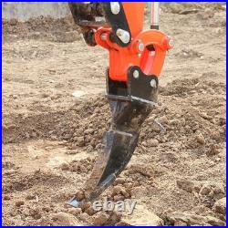 1-ton Mini Excavator 13.5 hp B&S Gasoline Engine with 5 Attachments USA STOCK